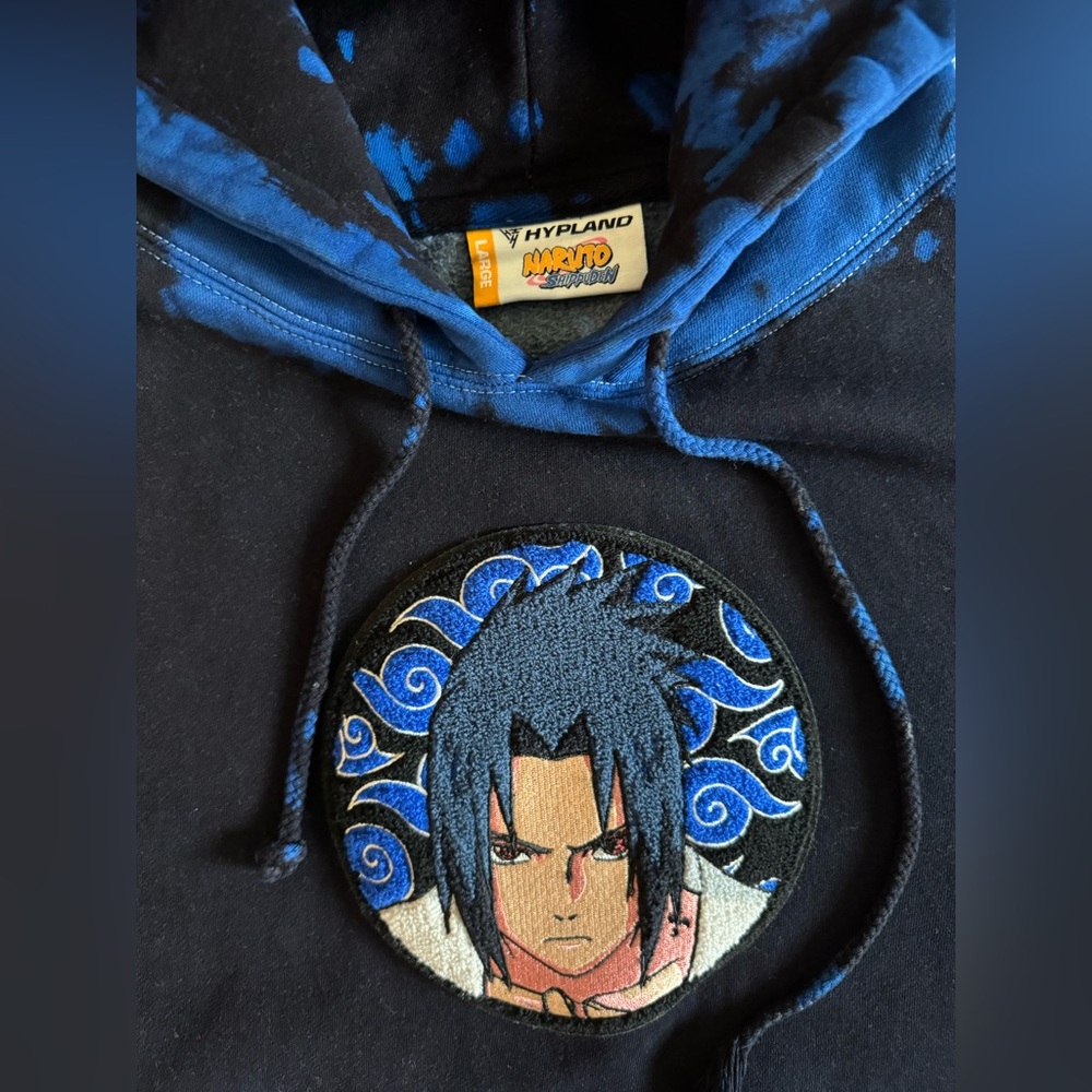 SASUKE UCHIHA NARUTO SWEATSHIRT MENS LARGE